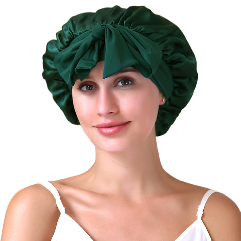 19 Momme Silk Sleep Cap with Ice Silk Band