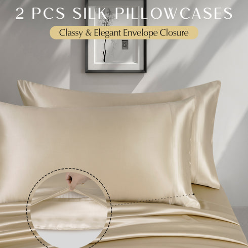 19 momme Silk 4PCS bed sheets