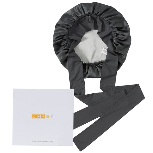 19 Momme Silk Sleep Cap with Ice Silk Band