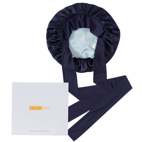 19 Momme Silk Sleep Cap with Ice Silk Band