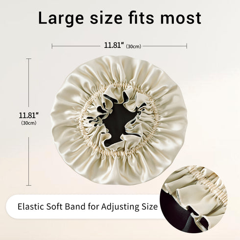 19 Momme Silk Sleep Cap With Double Colors