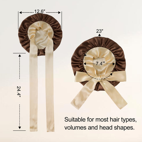 100% Double Layered Silk Sleep Cap