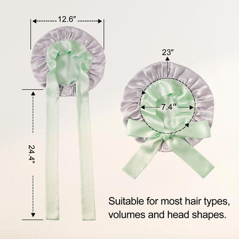 100% Double Layered Silk Sleep Cap