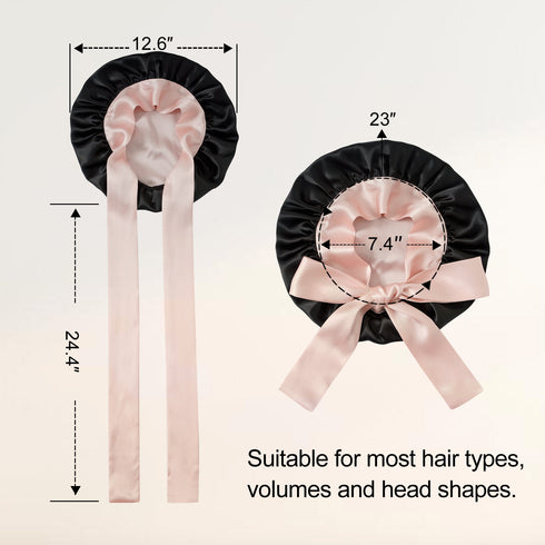 100% Double Layered Silk Sleep Cap