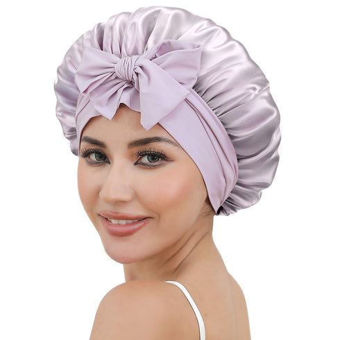 19 Momme Silk Sleep Cap with Ice Silk Band
