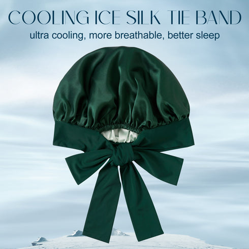 19 Momme Silk Sleep Cap with Ice Silk Band