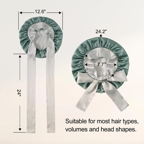 100% Double Layered Silk Sleep Cap