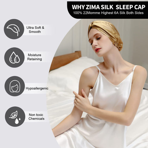 22 Momme Silk Sleep Cap