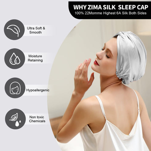 22 Momme Silk Sleep Cap