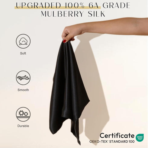 Upgraded 100% Pure Mulberry Silk Pillowcase