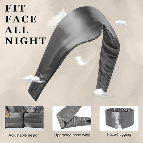 100% 22 mm Silk Full Light-Blocking Sleeping Eye Mask