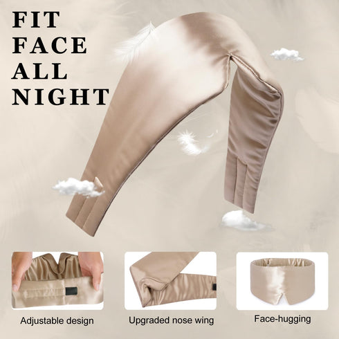 100% 22 mm Silk Full Light-Blocking Sleeping Eye Mask