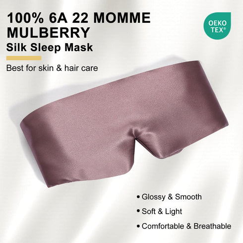 100% 22 mm Silk Full Light-Blocking Sleeping Eye Mask