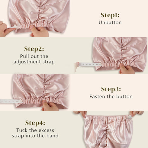 22 Momme Adjustable Silk Bonnet