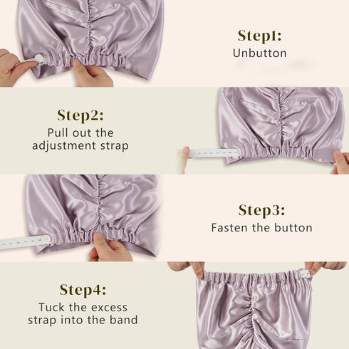 22 Momme Adjustable Silk Bonnet