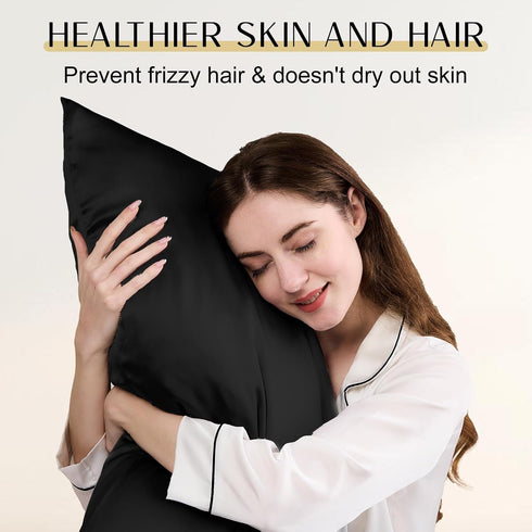 Upgraded 100% Pure Mulberry Silk Pillowcase