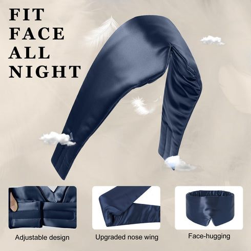 100% 22 mm Silk Full Light-Blocking Sleeping Eye Mask