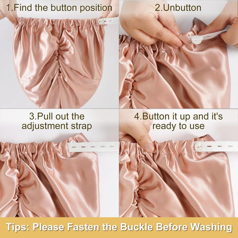 22 Momme Adjustable 100% Mulberry Silk Bonnet