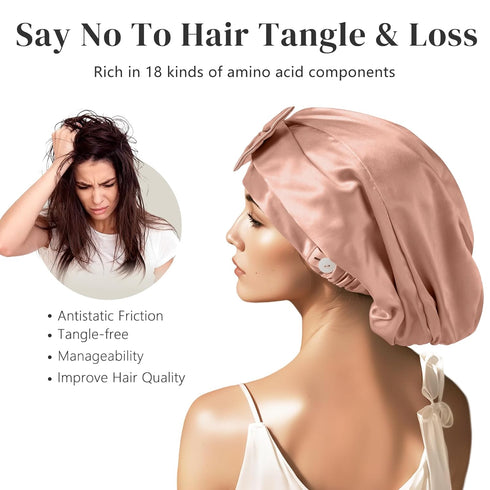 22 Momme Adjustable Silk Bonnet