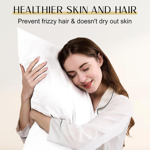 Upgraded 100% Pure Mulberry Silk Pillowcase