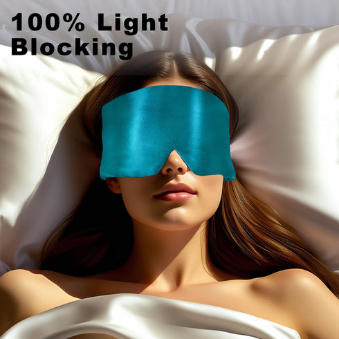 100% 22 mm Silk Full Light-Blocking Sleeping Eye Mask