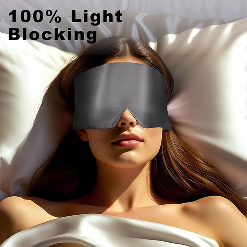 100% 22 mm Silk Full Light-Blocking Sleeping Eye Mask