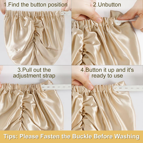 22 Momme Adjustable 100% Mulberry Silk Bonnet