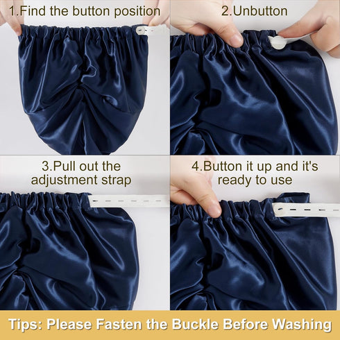 22 Momme Adjustable 100% Mulberry Silk Bonnet