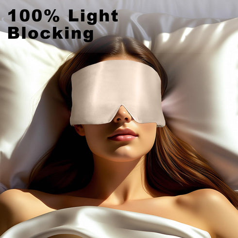 100% 22 mm Silk Full Light-Blocking Sleeping Eye Mask