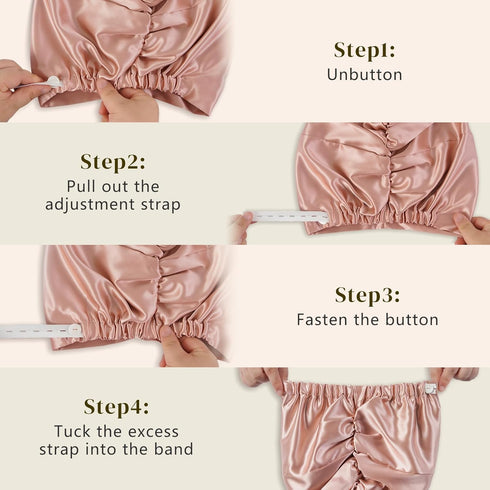 22 Momme Adjustable Silk Bonnet