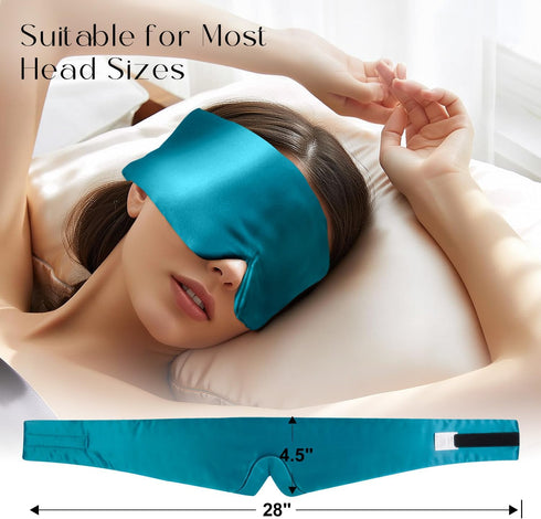 100% 22 mm Silk Full Light-Blocking Sleeping Eye Mask