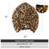 22 Momme Silk Sleep Cap Leopard Print