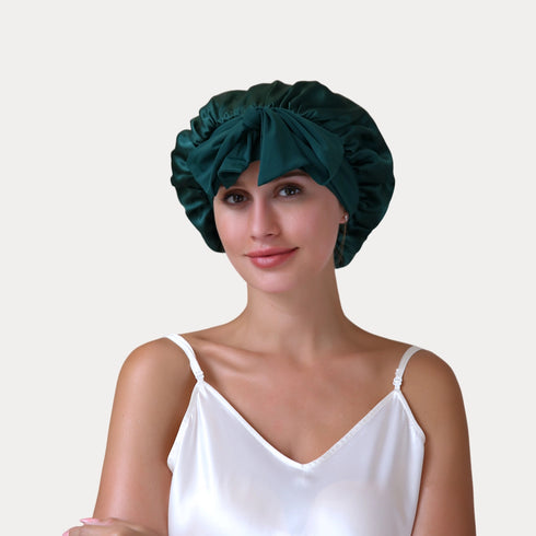 19 Momme Silk Sleep Cap with Ice Silk Band (Copy)