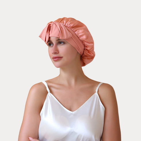 19 Momme Silk Sleep Cap with Ice Silk Band (Copy)