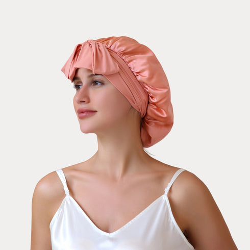 19 Momme Silk Sleep Cap with Ice Silk Band (Copy)
