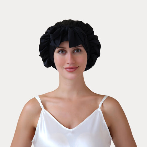 19 Momme Silk Sleep Cap with Ice Silk Band (Copy)