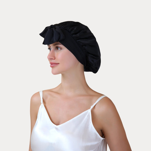 19 Momme Silk Sleep Cap with Ice Silk Band (Copy)