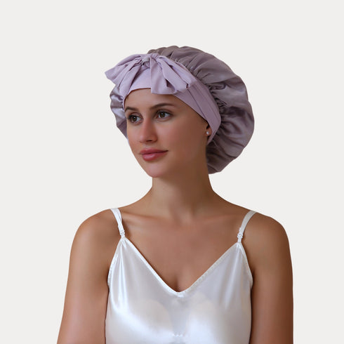 19 Momme Silk Sleep Cap with Ice Silk Band (Copy)
