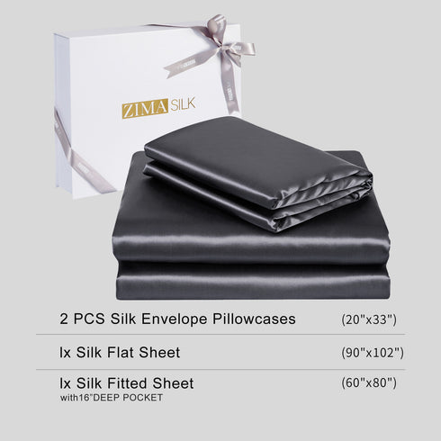 19 momme Silk 4PCS bed sheets