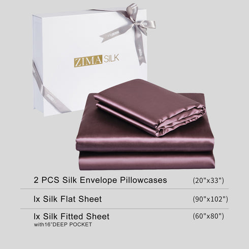 19 momme Silk 4PCS bed sheets