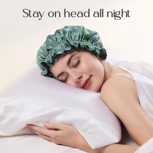 19 Momme Silk Sleep Cap With Double Colors