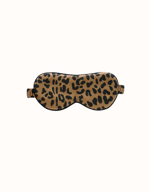 22 MM Silk Sleep Mask Leopard Print