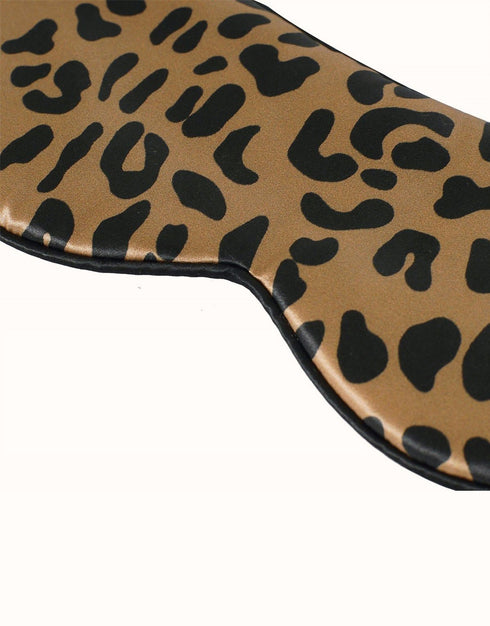 22 MM Silk Sleep Mask Leopard Print