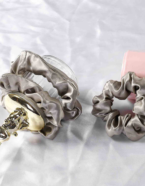 19 Momme Silk Hair Scrunchies Set (T)