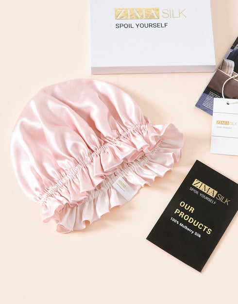 19 Momme Silk Sleep Cap With Double Colors