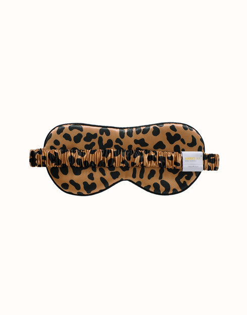 22 MM Silk Sleep Mask Leopard Print