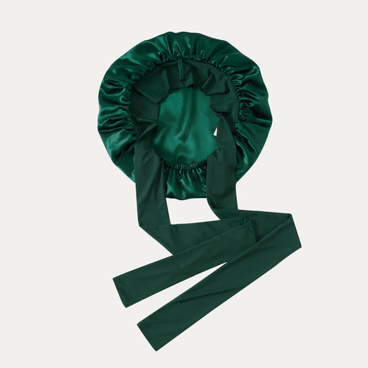 22 Momme Silk Sleep Bonnet with Ice Silk Band