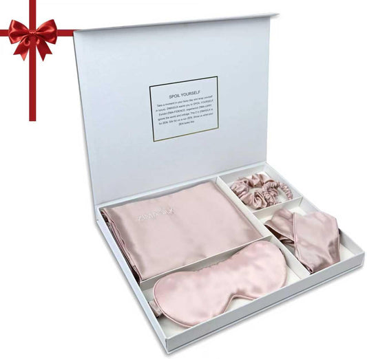 Queen Pillowcase Eyemask Scrunchies Headband Set