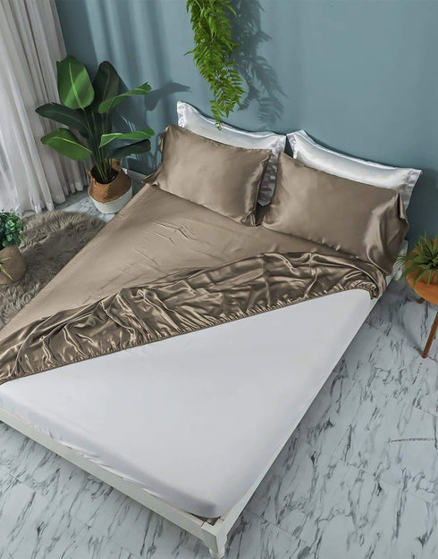 19 Momme Silk Fitted Sheet-Zimasilk – ZimaSilk